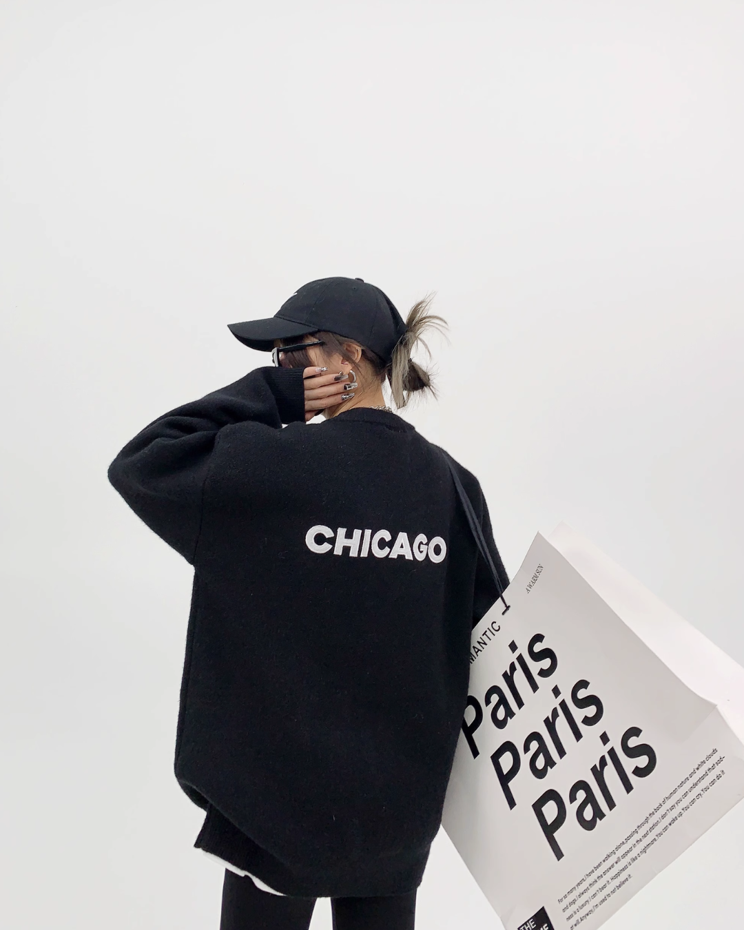 Back Logo Loose Knit YLS0393