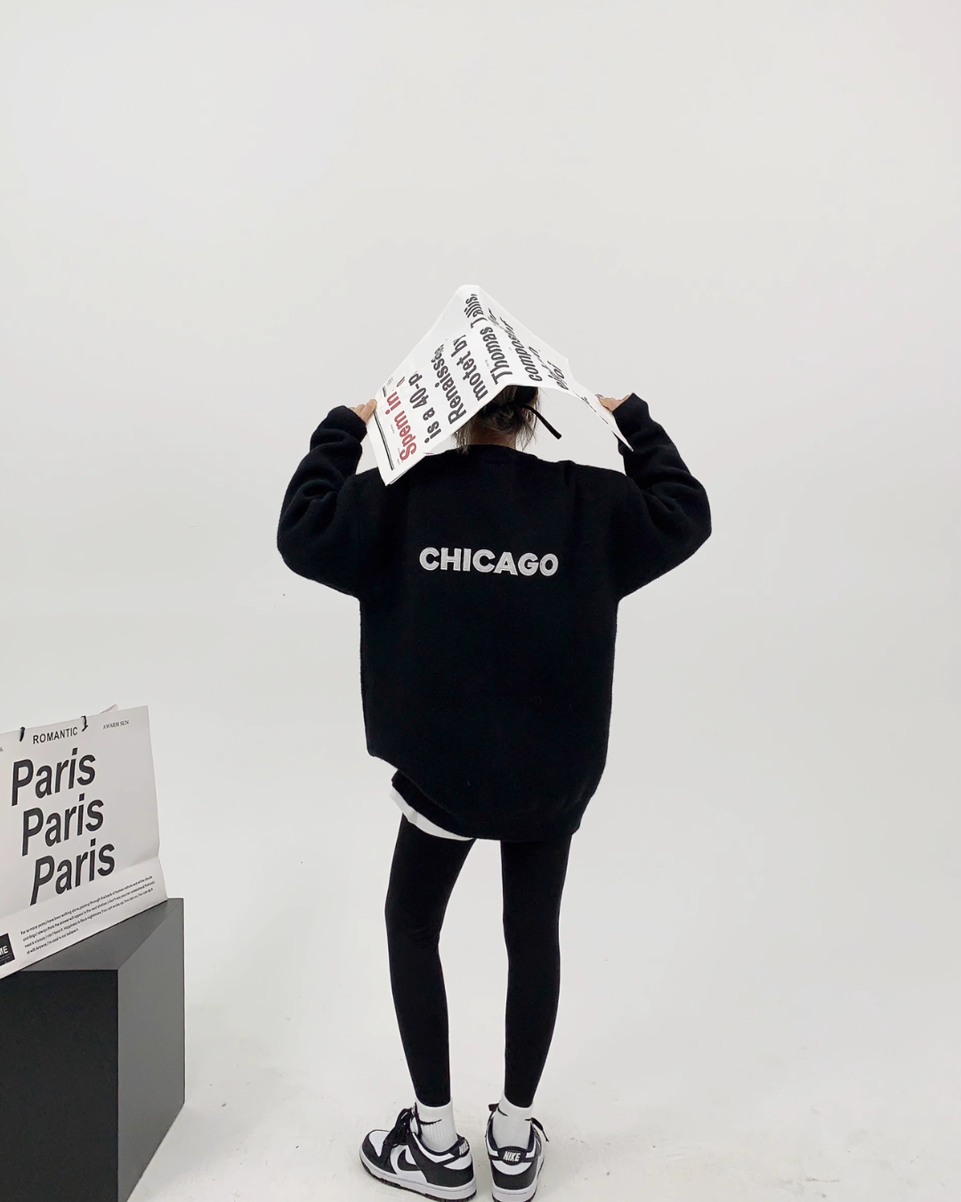 Back Logo Loose Knit YLS0393