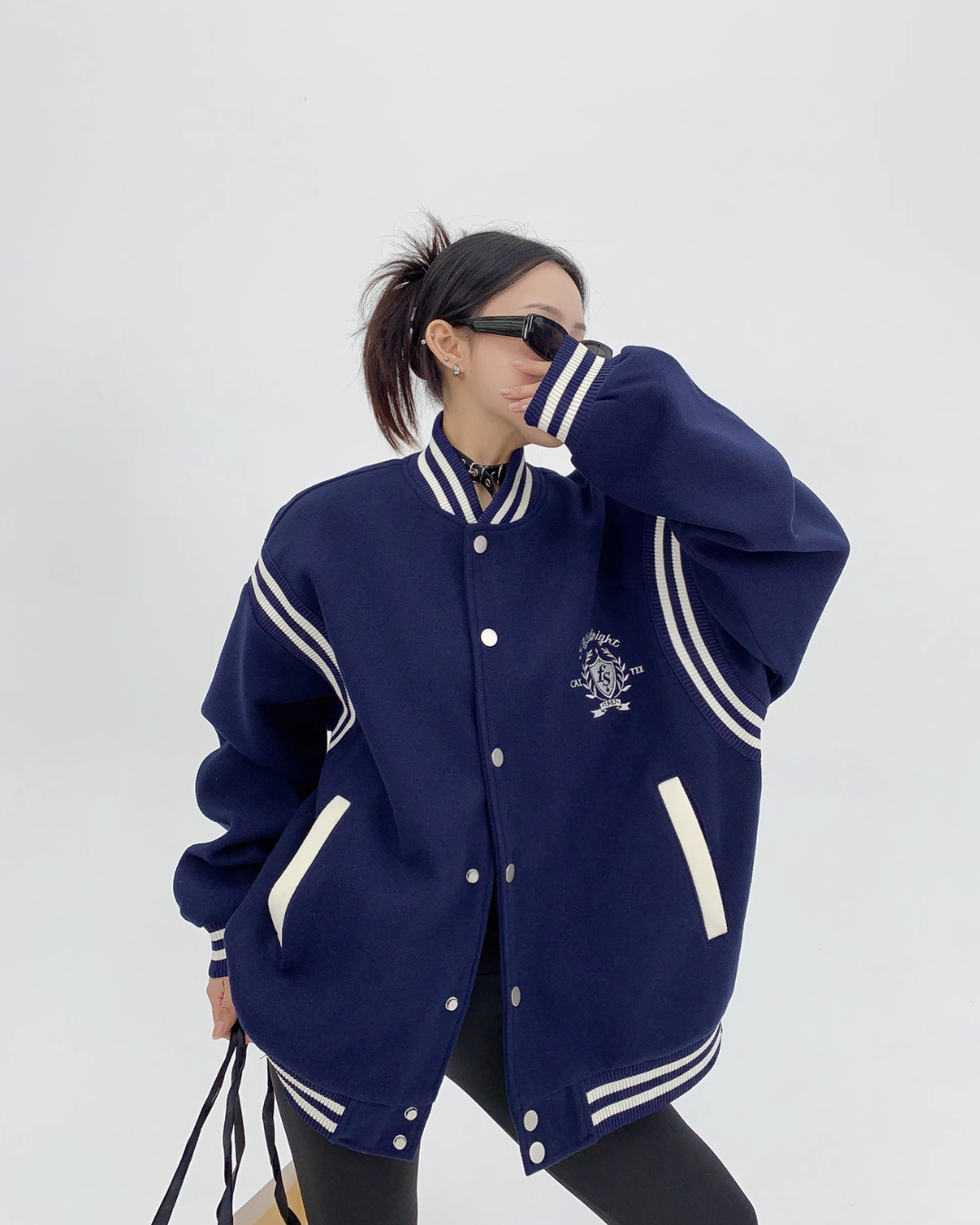 Bicolor Logo Stadium Jumper YLS0494