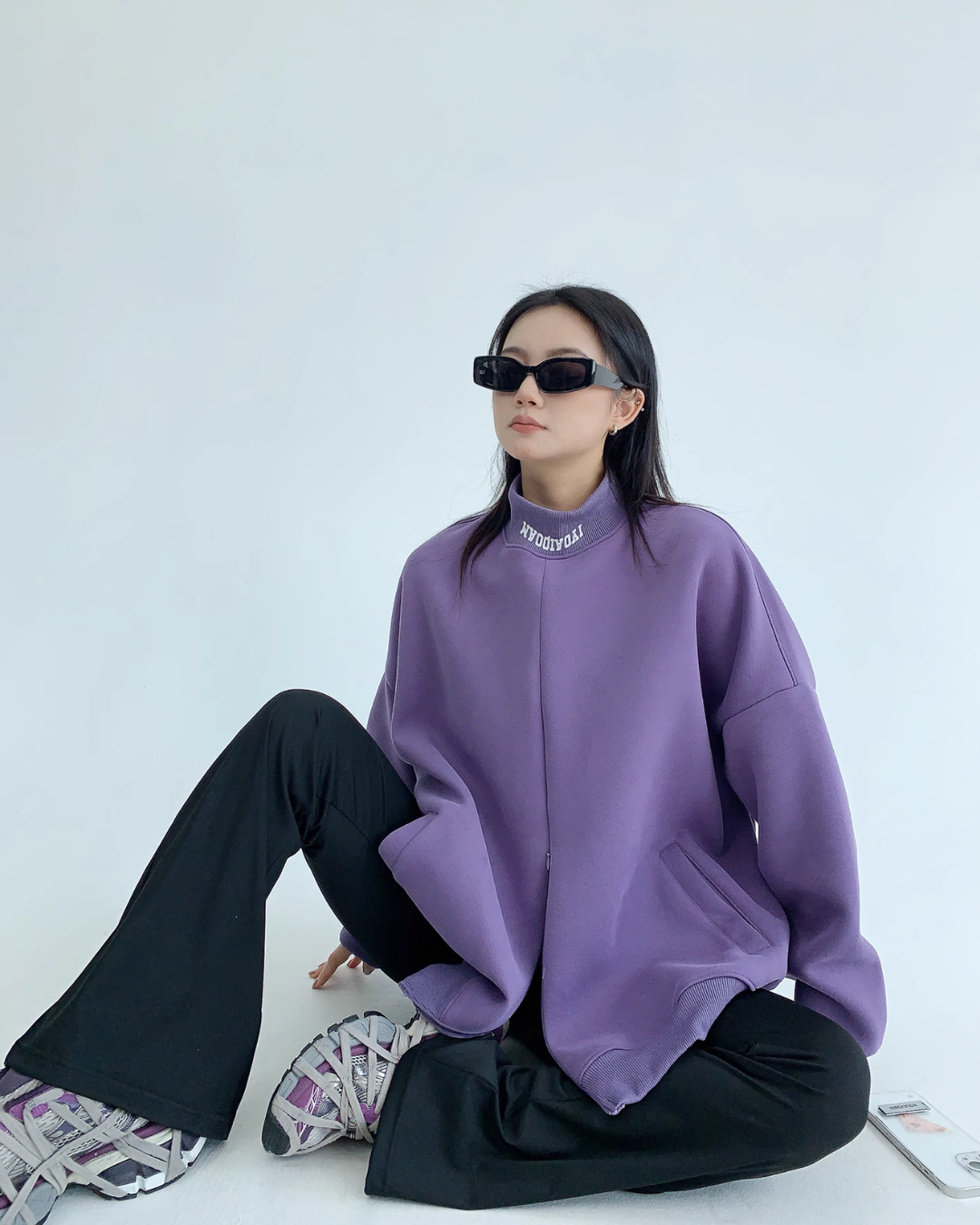 Stand Neck Sweat Tops YLS0550