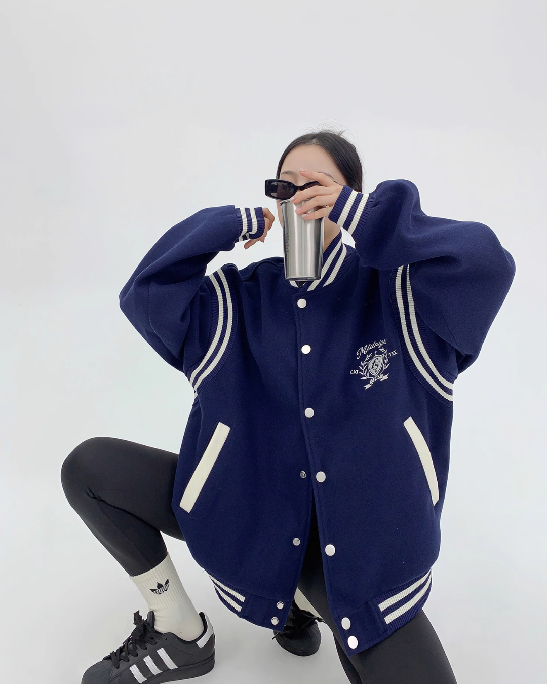 Bicolor Logo Stadium Jumper YLS0494