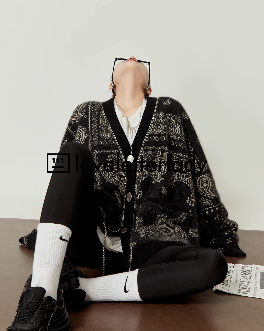 V-Neck Knit Cardigan LLA0361