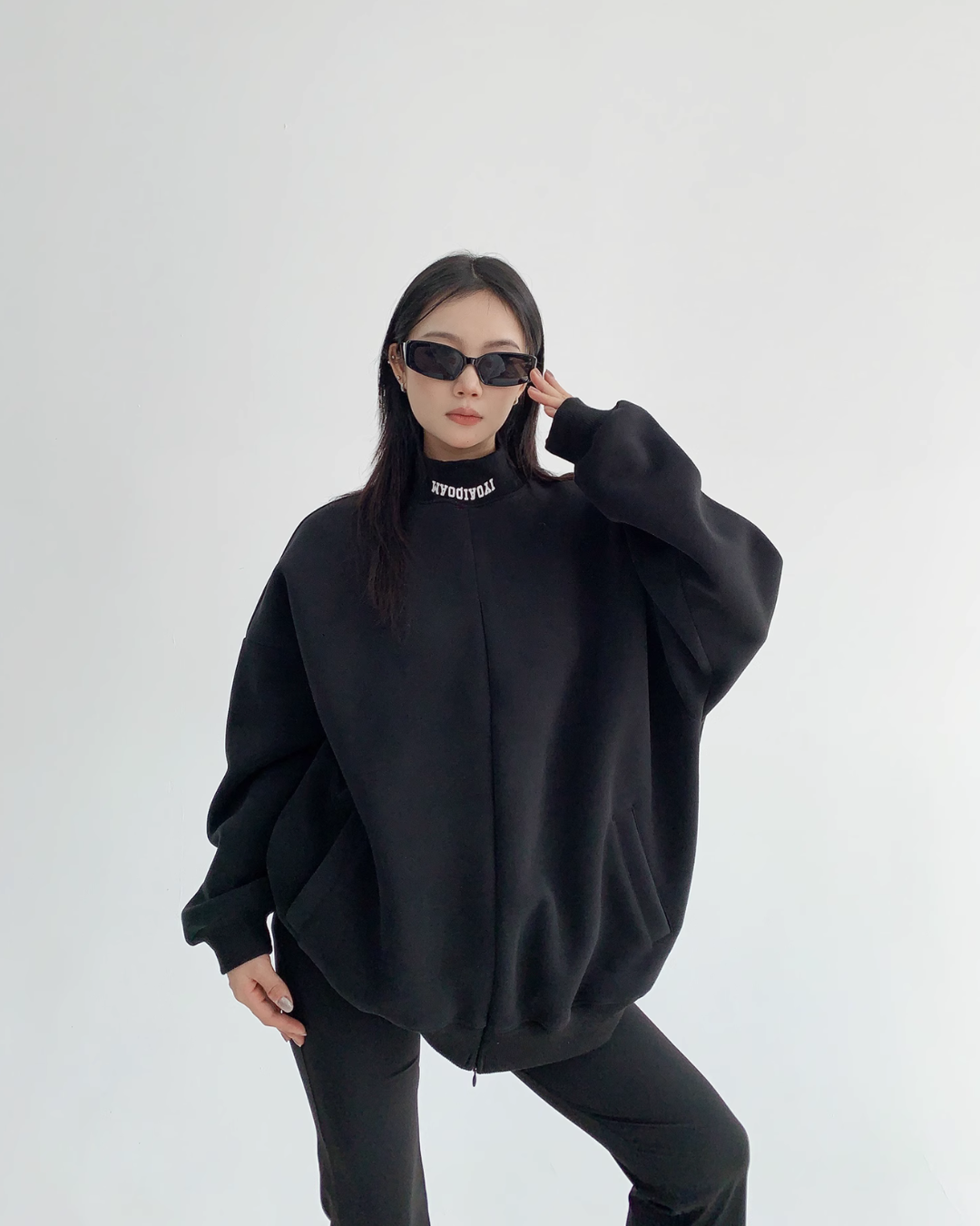 Stand Neck Sweat Tops YLS0550