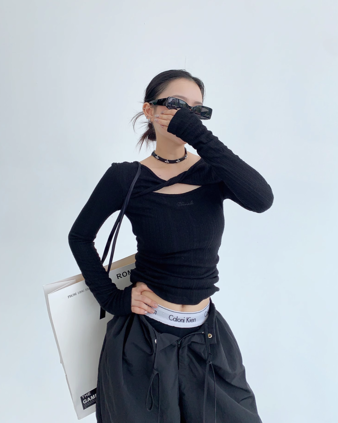 Cut Out Drost Tops YLS0538