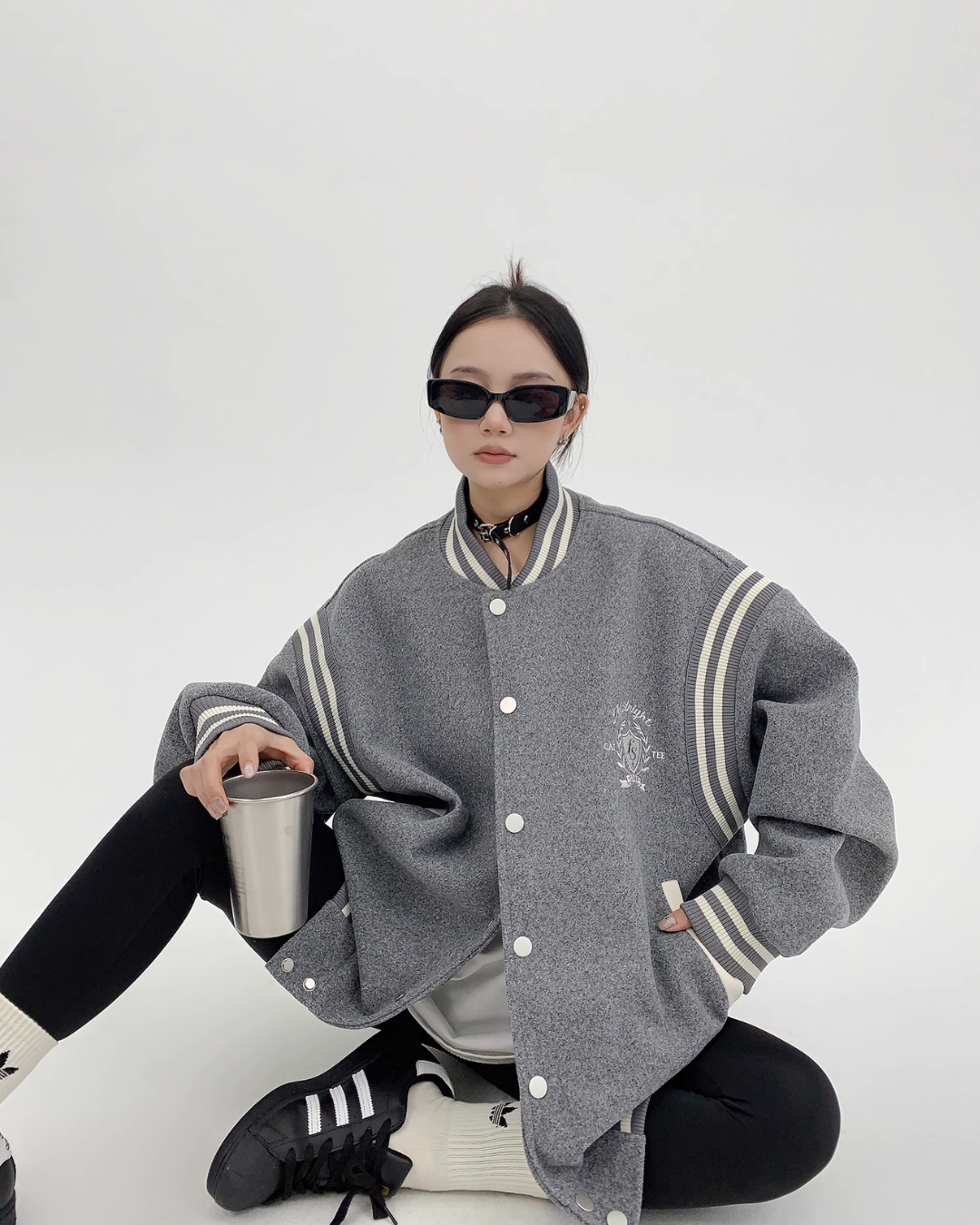 Bicolor Logo Stadium Jumper YLS0494