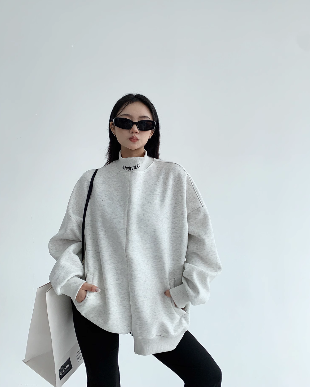 Stand Neck Sweat Tops YLS0550
