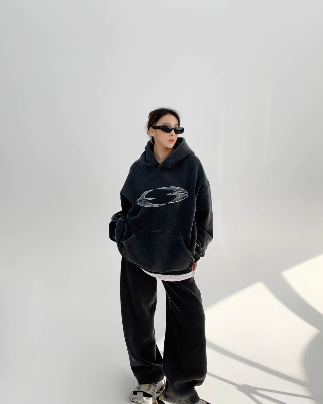 Retro Loose Sweat Hoodie&Sweat Pants YLS0012