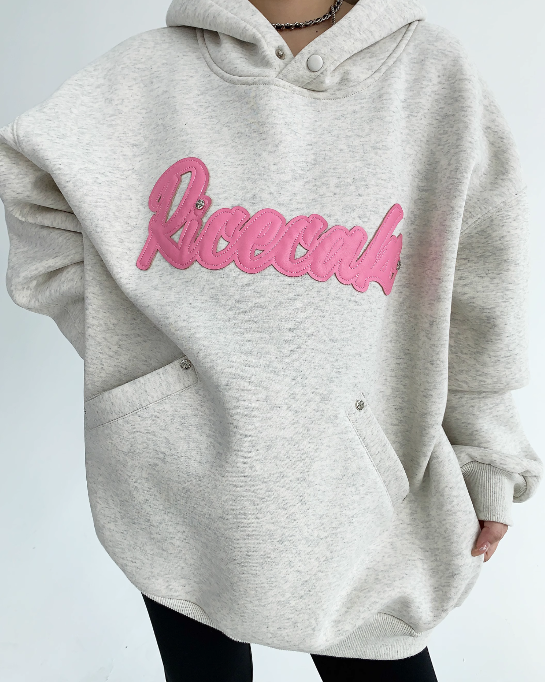 Logo Oversized Sweat Hoodie YLS0506
