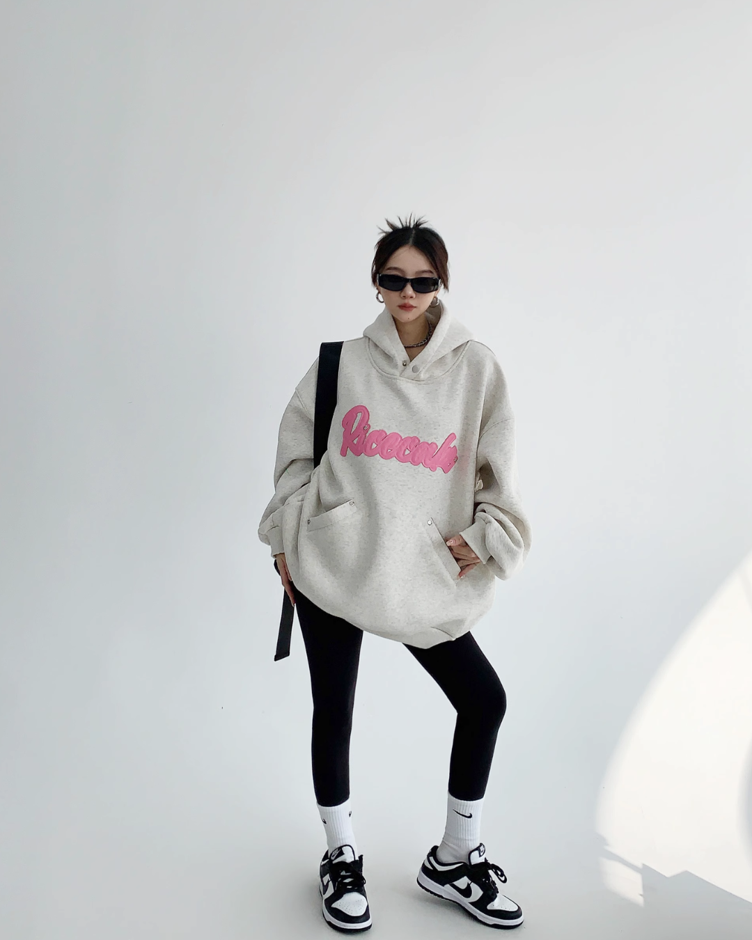 Logo Oversized Sweat Hoodie YLS0506