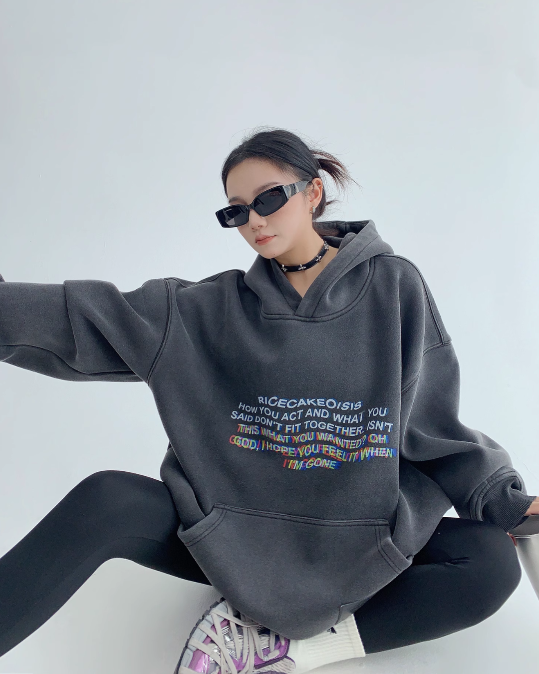 Unique Logo Pullover Hoodie YLS0542