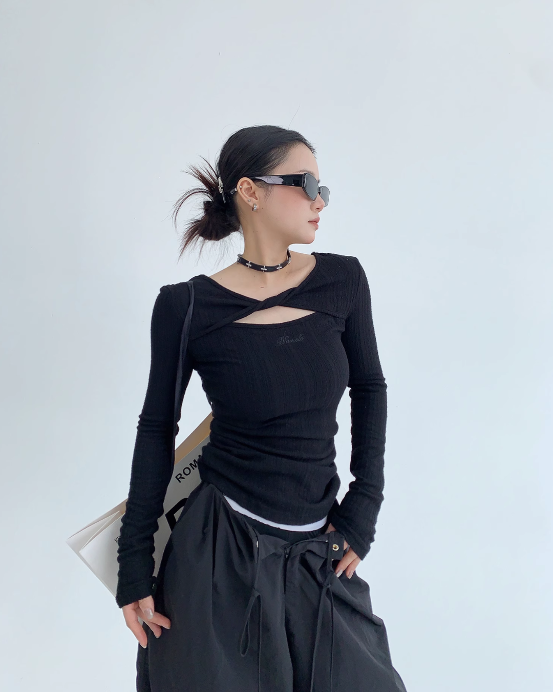 Cut Out Drost Tops YLS0538