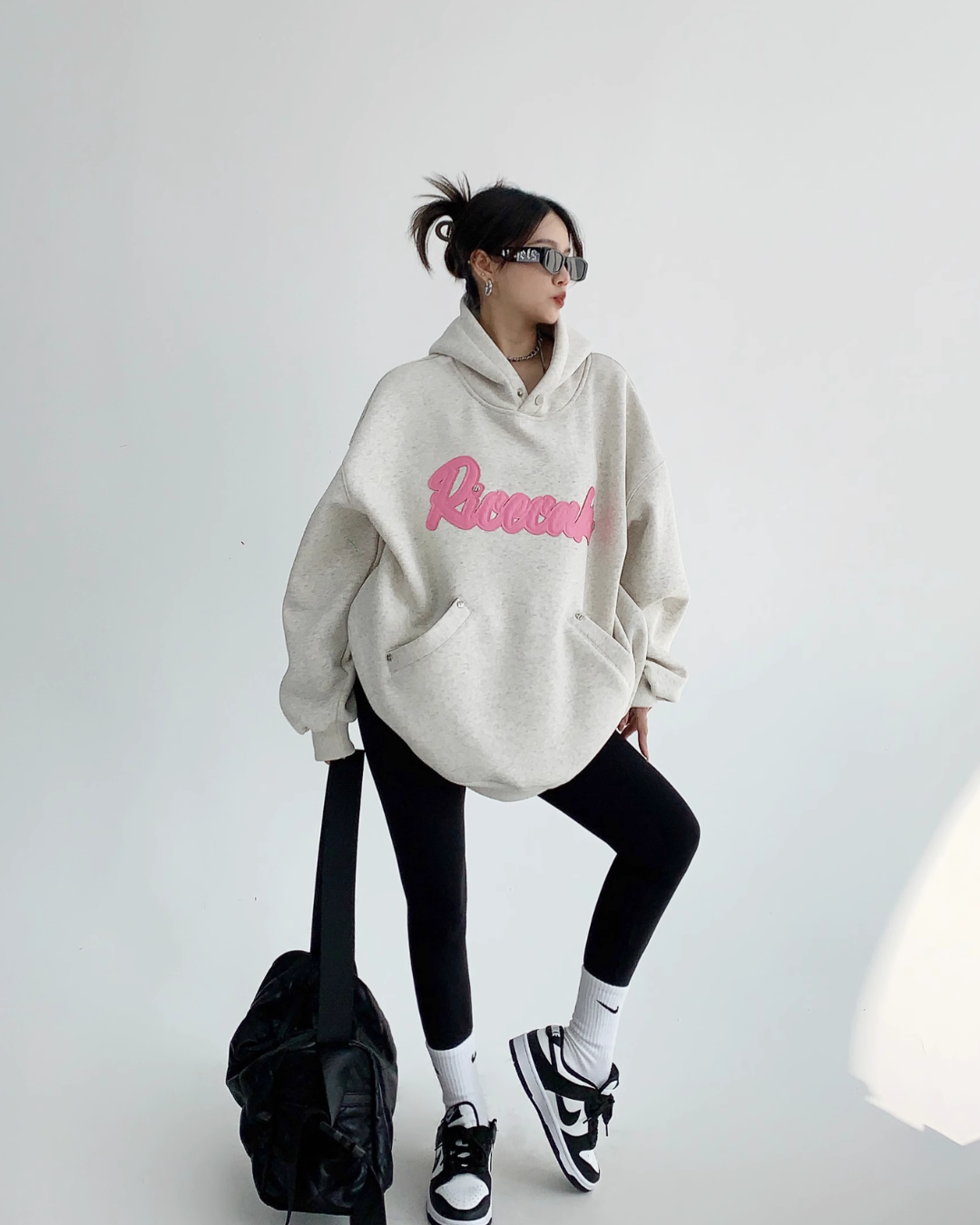 Logo Oversized Sweat Hoodie YLS0506