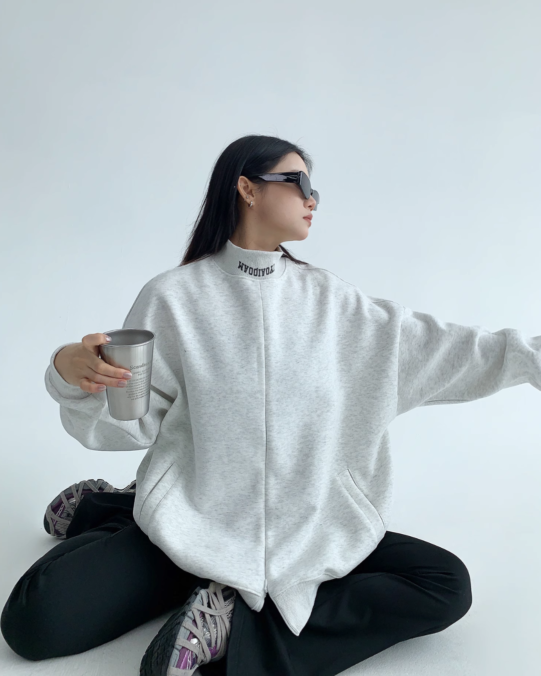 Stand Neck Sweat Tops YLS0550