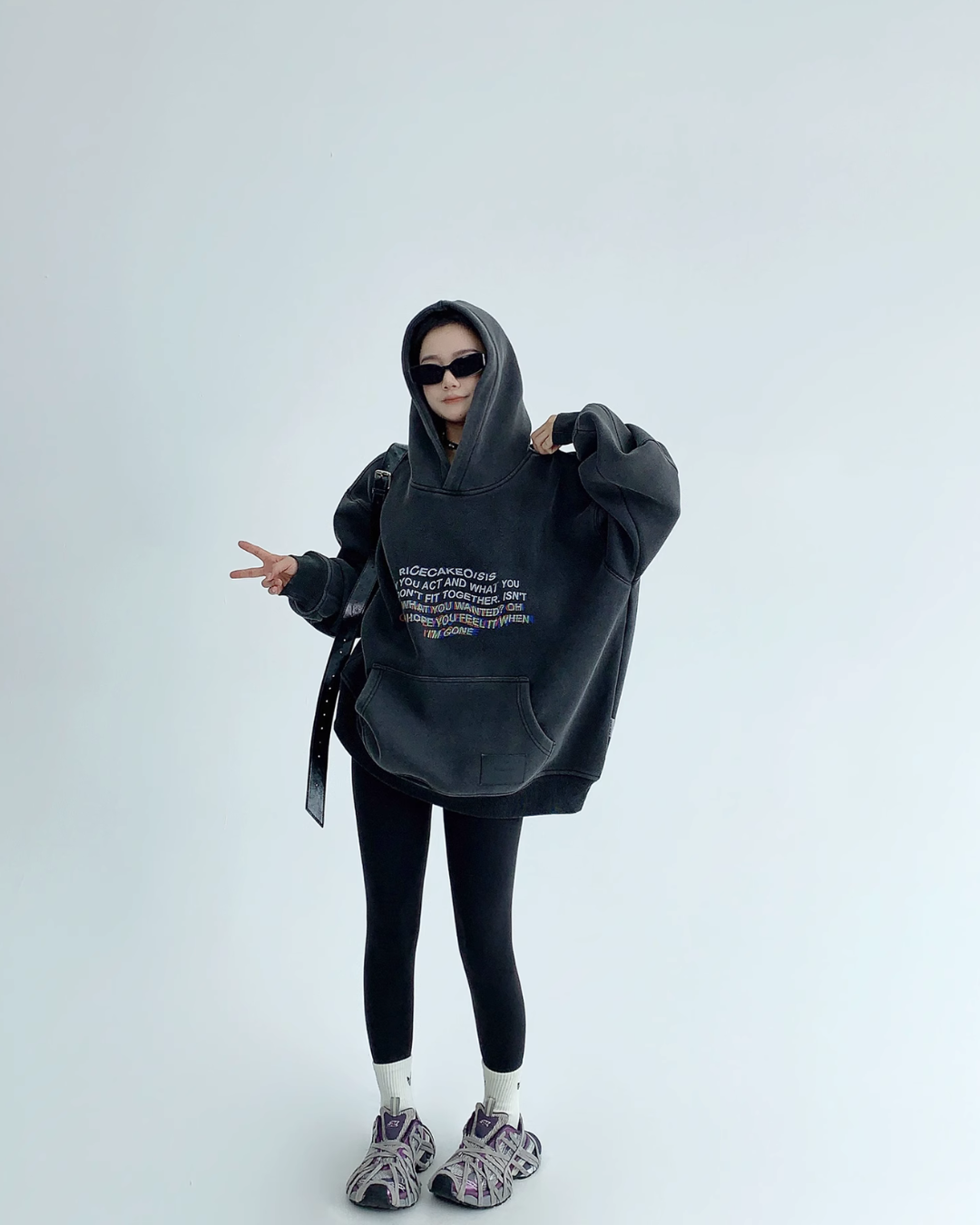 Unique Logo Pullover Hoodie YLS0542
