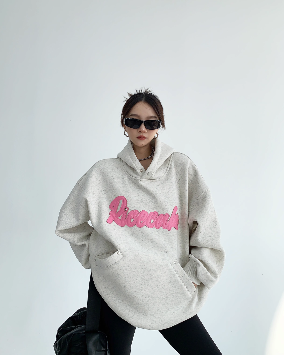 Logo Oversized Sweat Hoodie YLS0506