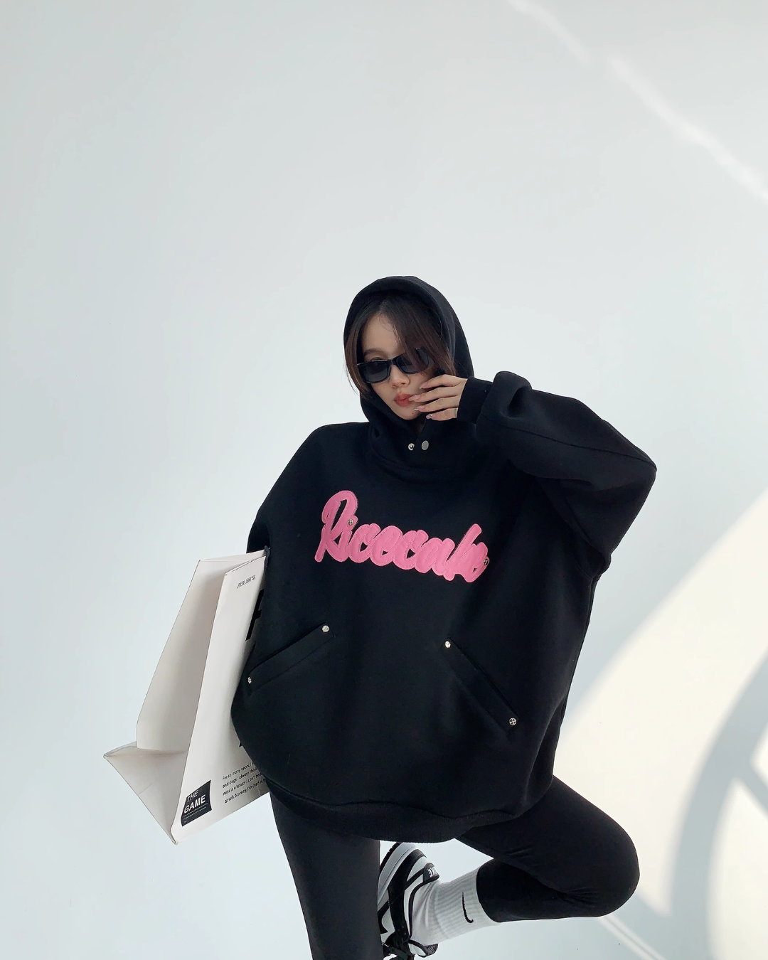 Logo Oversized Sweat Hoodie YLS0506