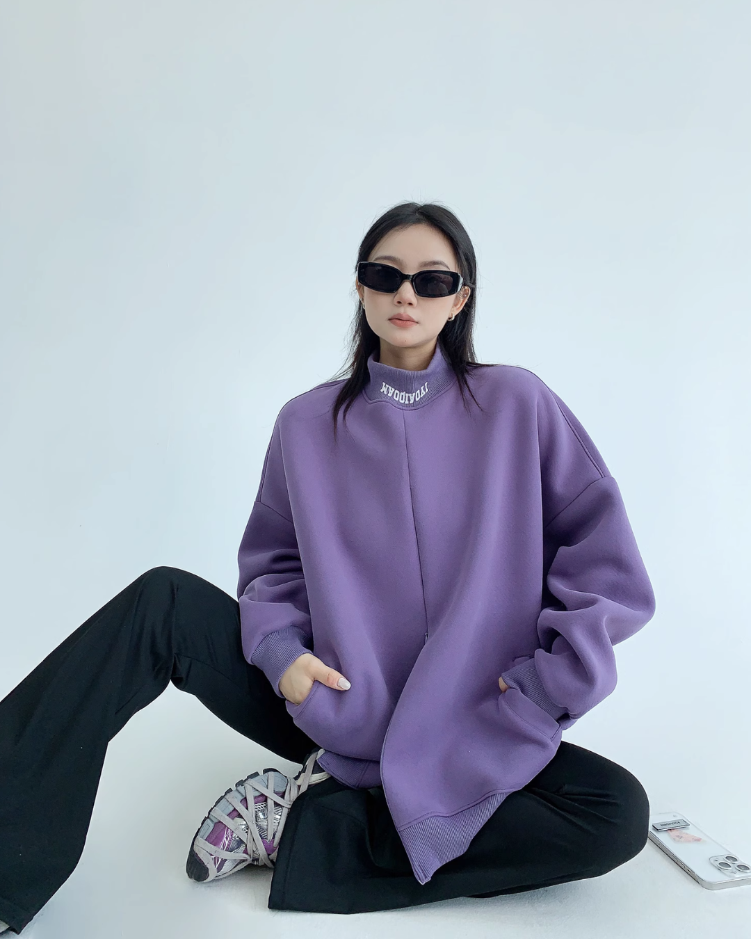 Stand Neck Sweat Tops YLS0550