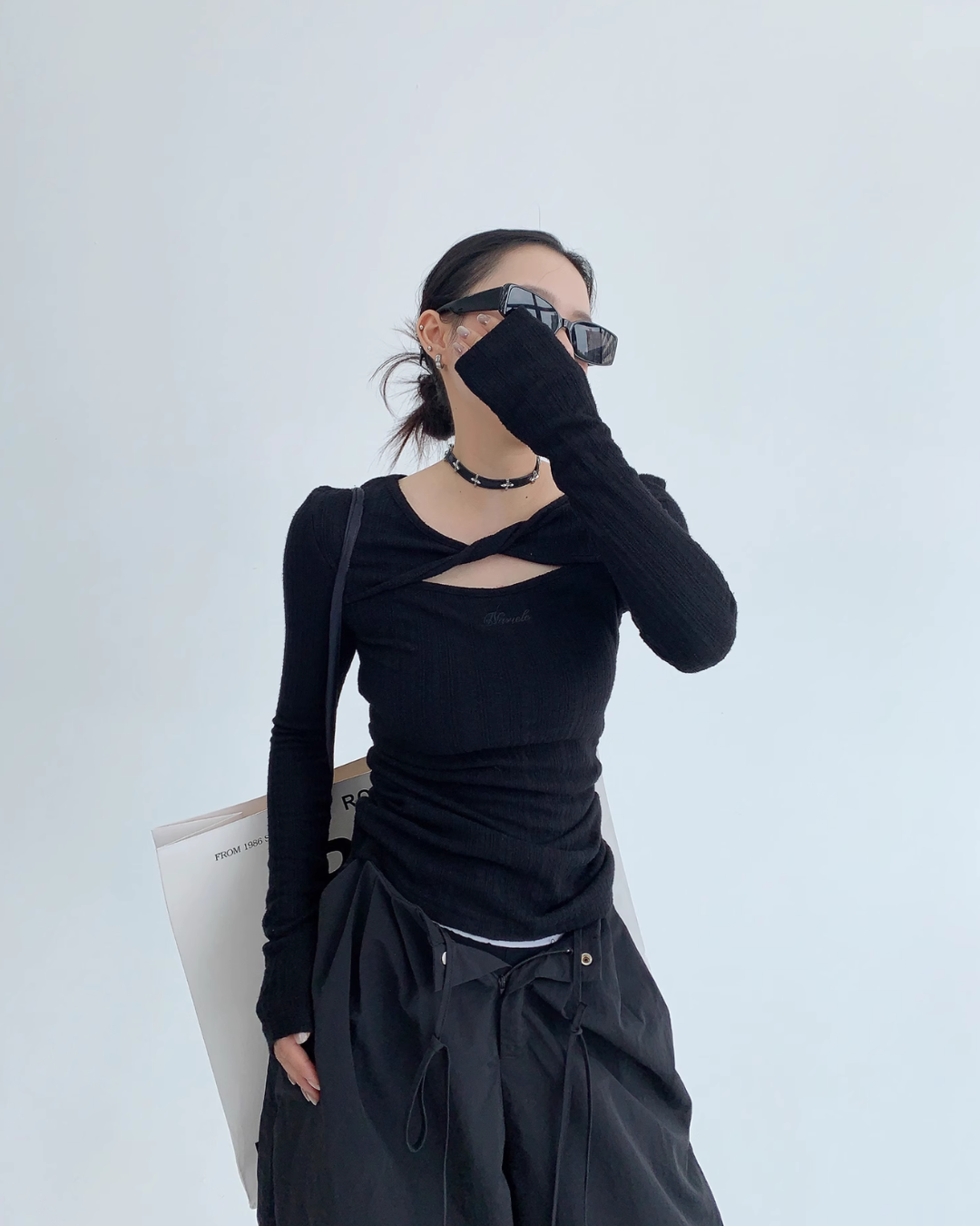 Cut Out Drost Tops YLS0538