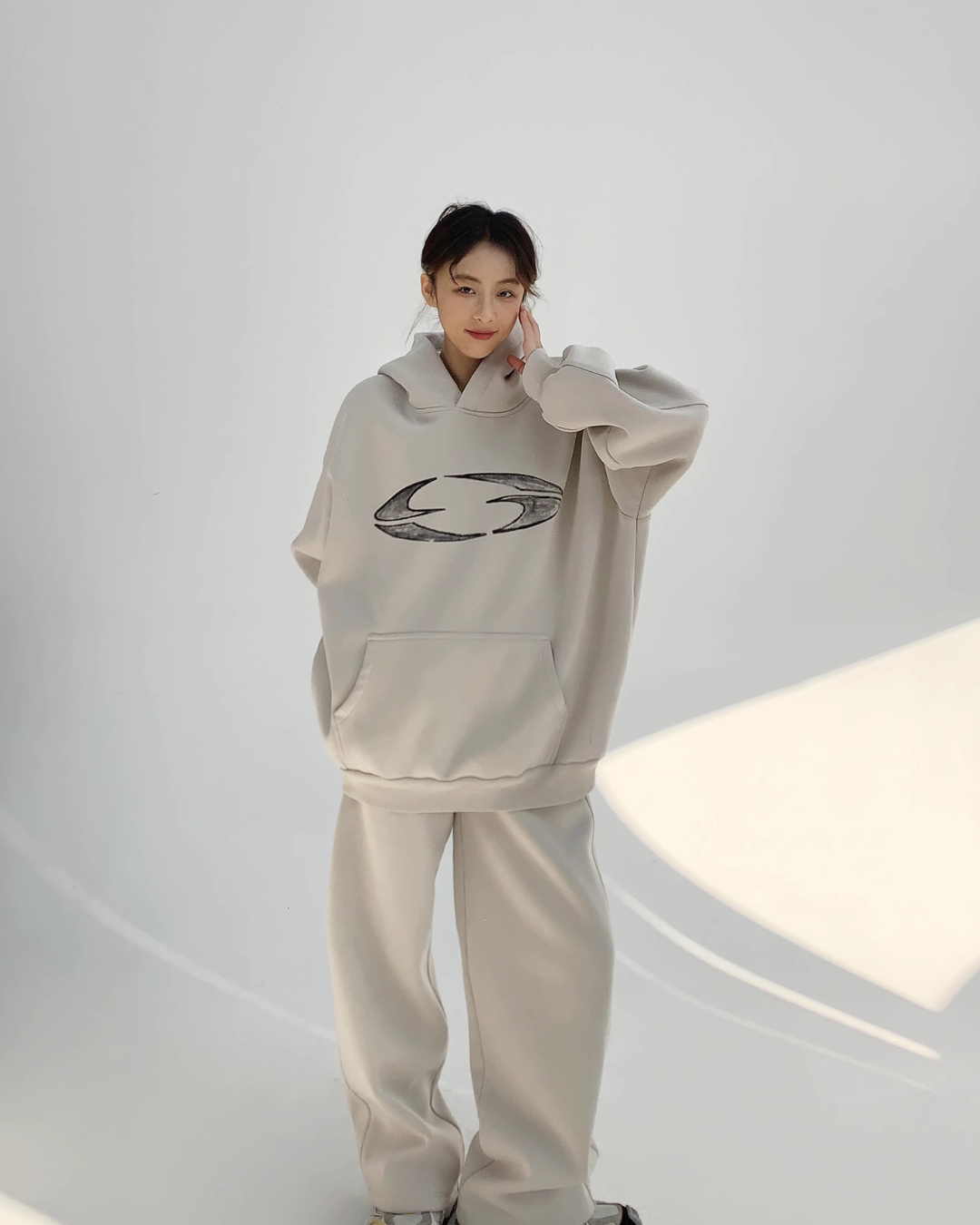 Retro Loose Sweat Hoodie&Sweat Pants YLS0012