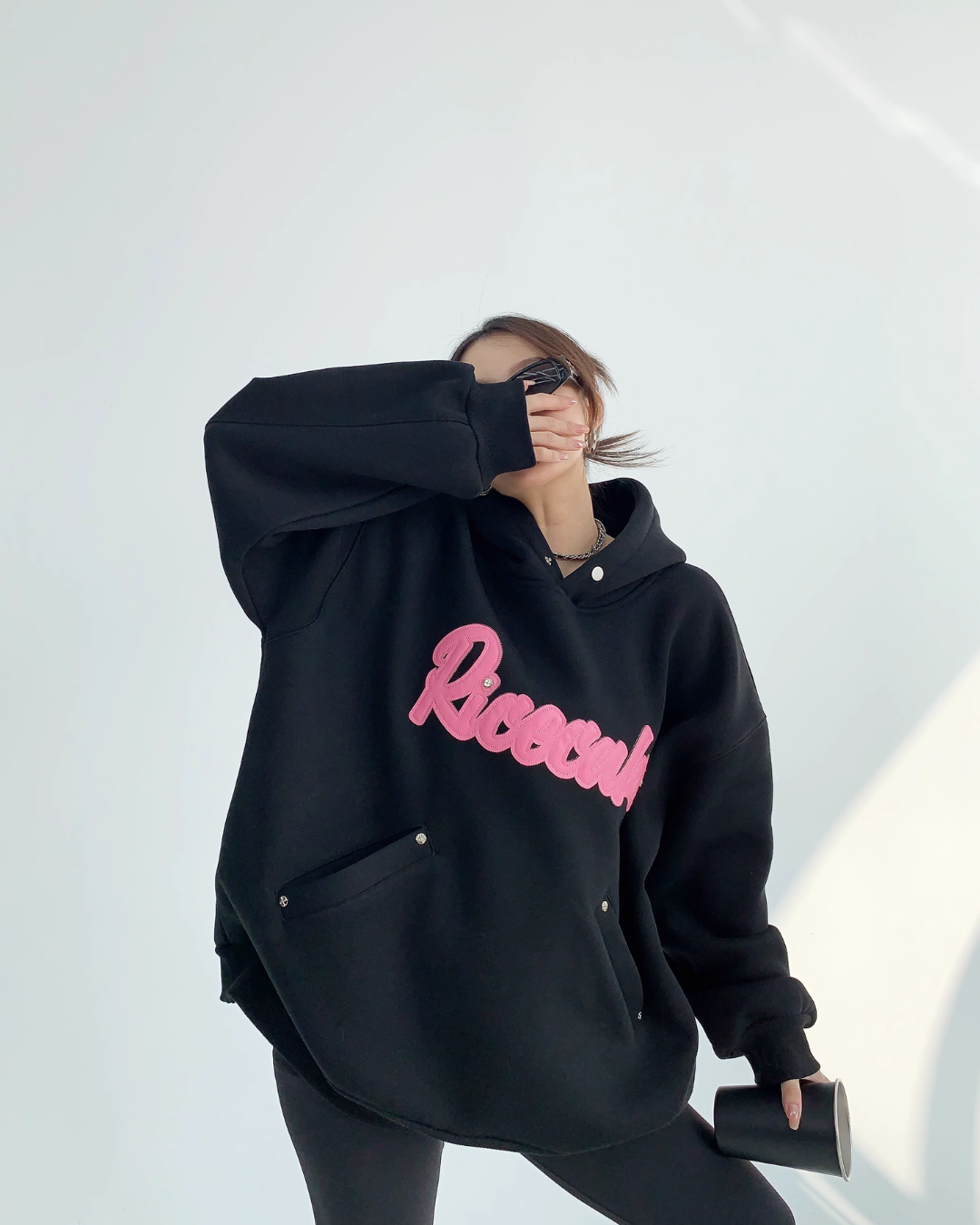Logo Oversized Sweat Hoodie YLS0506