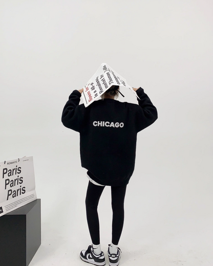Back Logo Loose Knit YLS0393