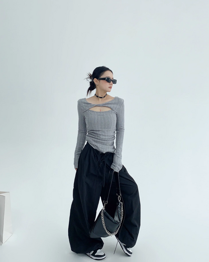 Cut Out Drost Tops YLS0538