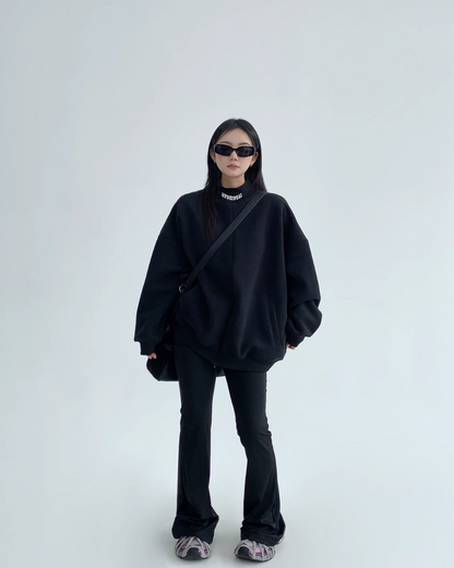 Stand Neck Sweat Tops YLS0550