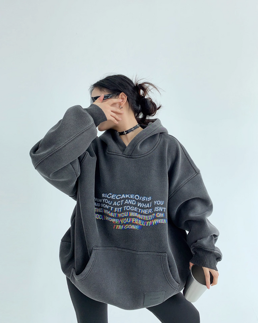 Unique Logo Pullover Hoodie YLS0542