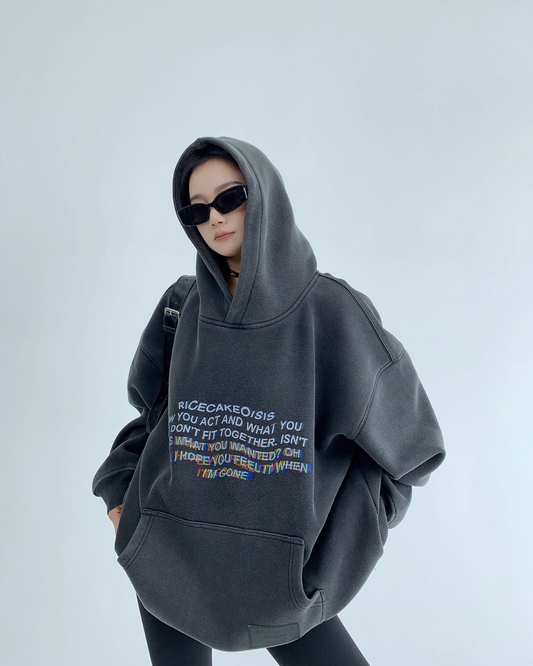 Unique Logo Pullover Hoodie YLS0542