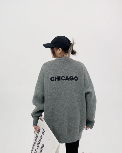 Back Logo Loose Knit YLS0393