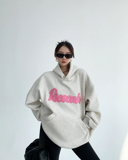Logo Oversized Sweat Hoodie YLS0506