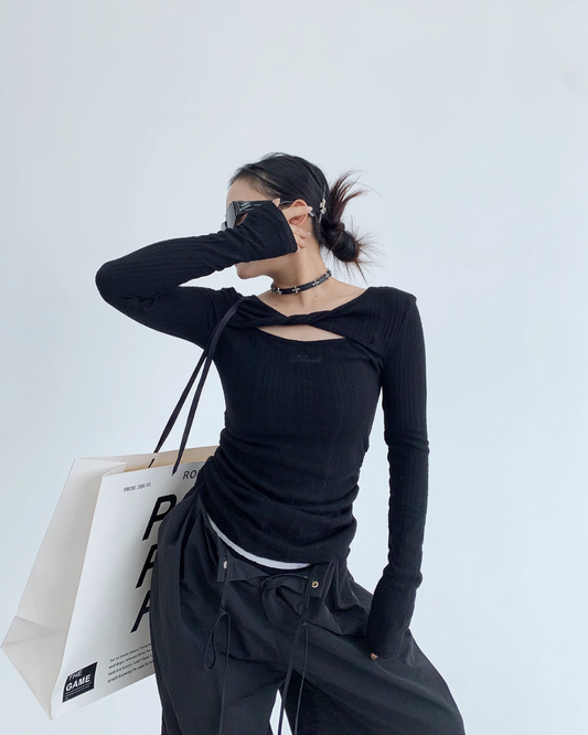 Cut Out Drost Tops YLS0538
