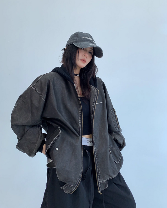 Vintage Volume Leather Jacket YLS0523