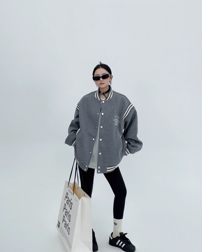 Bicolor Logo Stadium Jumper YLS0494