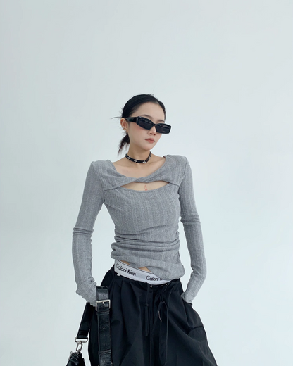 Cut Out Drost Tops YLS0538